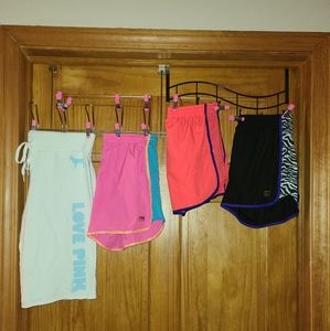 4 pairs of Victoria secrets PINK shorts